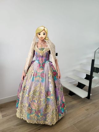 Traje de fallera con dos corpiños