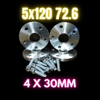 4 Separadores 30mm 5x120 72.6