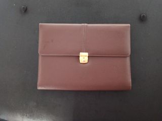 Carpeta cartera porta documentos piel