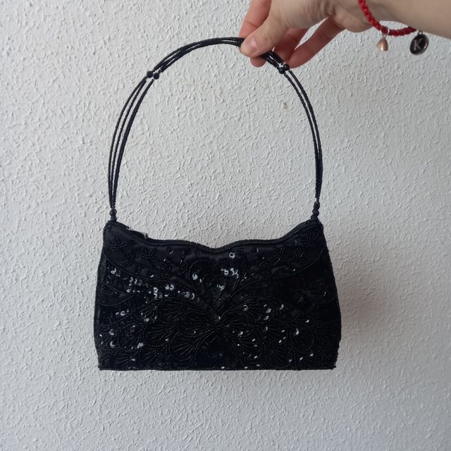 Bolso negro de lentejuelas!