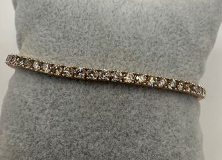 Pulsera riviere de oro de 18 kt con diamantes 4.00