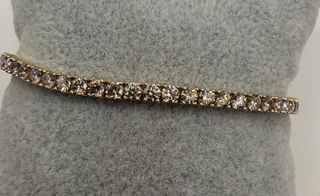 Pulsera riviere de oro de 18 kt con diamantes 4.00