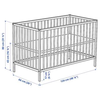 Cuna Hensvik Ikea Blanca 