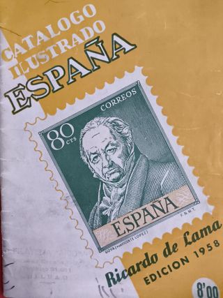 2 CATÁLOGOS FILATELIA Y SELLOS ANTIGUO 1957-1958