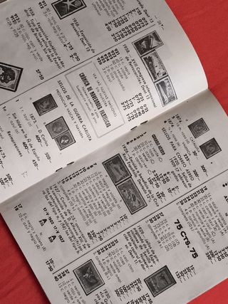 2 CATÁLOGOS FILATELIA Y SELLOS ANTIGUO 1957-1958