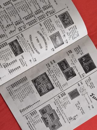 2 CATÁLOGOS FILATELIA Y SELLOS ANTIGUO 1957-1958
