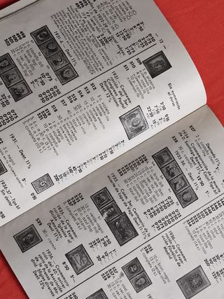 2 CATÁLOGOS FILATELIA Y SELLOS ANTIGUO 1957-1958