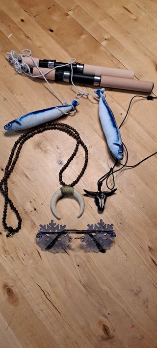 Disfraz de Esquimal mujer y accesorios.