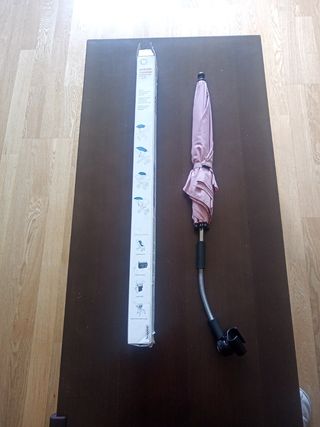 Sombrilla bogaboo rosa claro con caja original