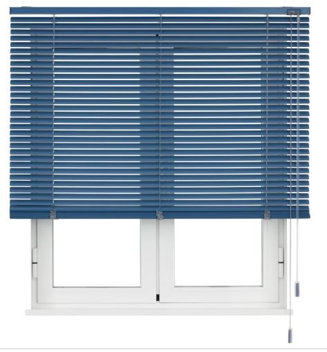 Persianas Veneciana Leroy Mer alum. azul 60x250 cm
