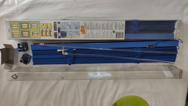 Persianas Veneciana Leroy Mer alum. azul 60x250 cm