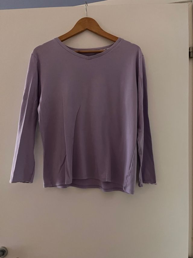 Maglietta cotone maniche lunghe