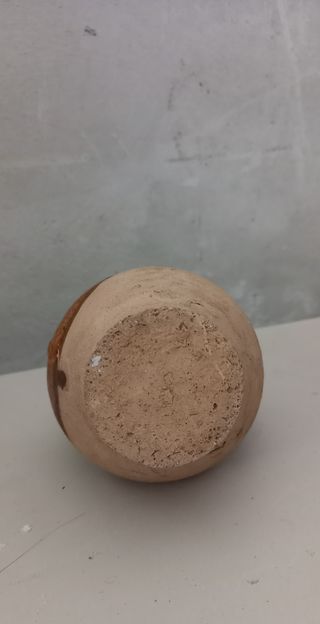 Piccola antica anfora, vaso bicolore altezza 13 cm