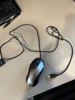 Ratón óptico Logitech LX3 gris  edición especial