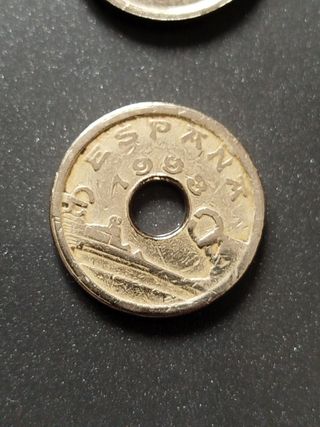 Lote monedas 25 pesetas 