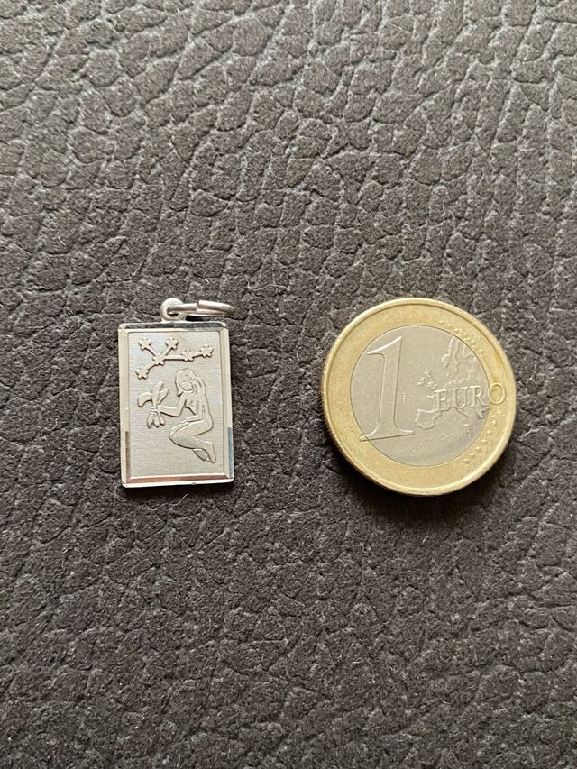 Ciondolo argento sterling costellazione vergine