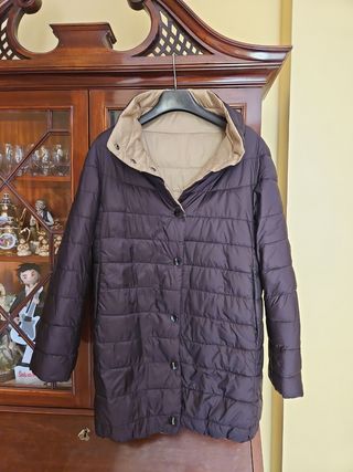 Piumino donna double face