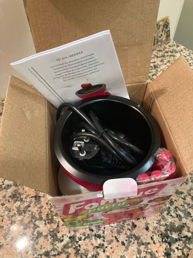 Fondue de chocolate pequeña eléctrica