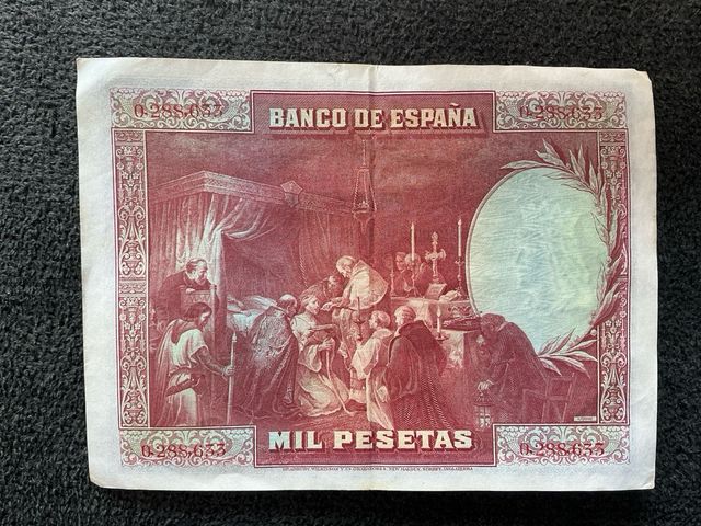 Billete 1000 pesetas año 1928