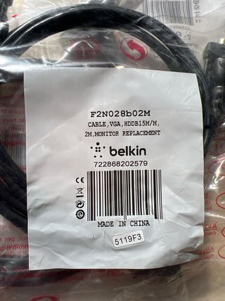 Pack 5 cables VGA a VGA