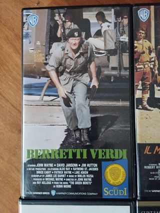 5 film VHS guerra western