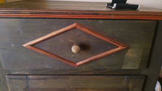 Vitrina antigua de madera