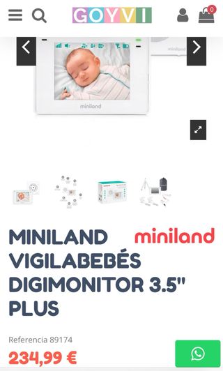 Vigilabebés Miniland Digimonitor 3.5” Plus