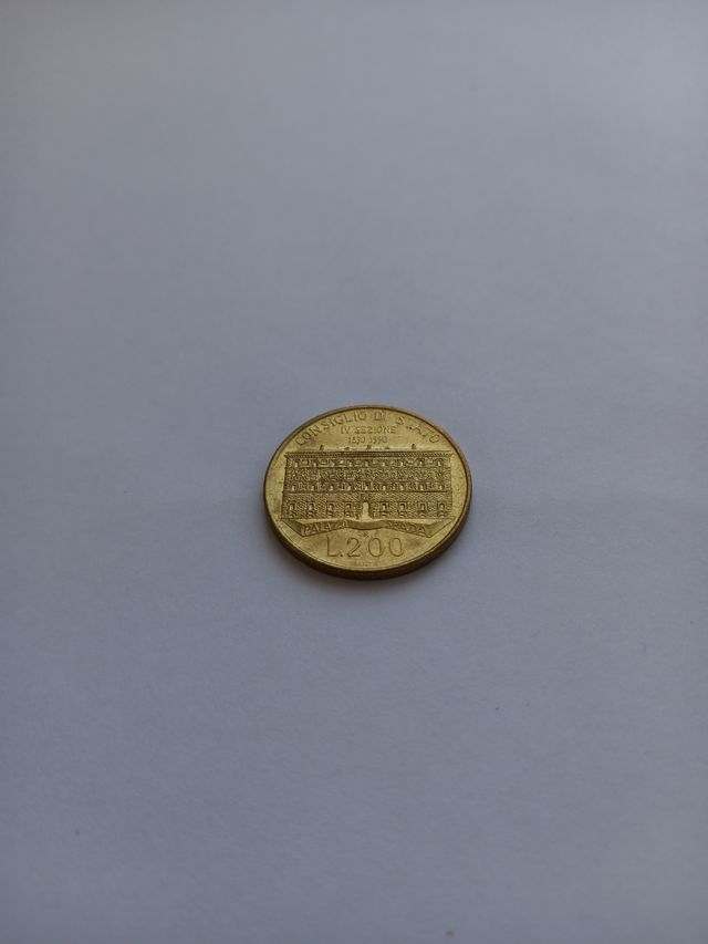 Moneta 200 lire commemorativa 