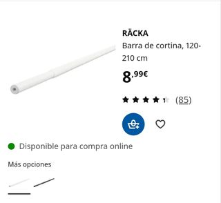 Estores de Ikea Imán Blanco 