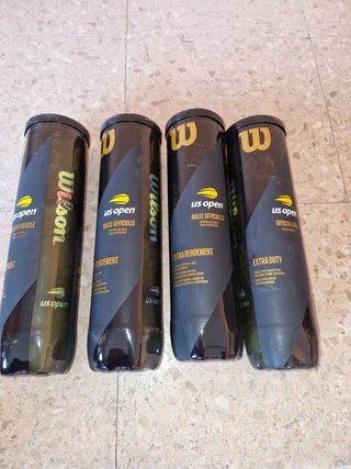 Pack 4 botes de pelotas Wilson US OPEN.