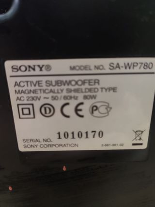 Home cinema Sony 7.1 Karaoke