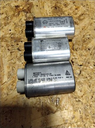 LOTE DE 3 CONDENSADORES alta tensión Microondas