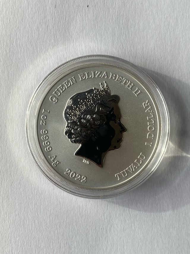 1 onza plata Street Fighter Tuvalu 2022 Chun Li