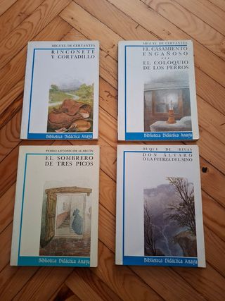 4 libros de Biblioteca didáctica Anaya