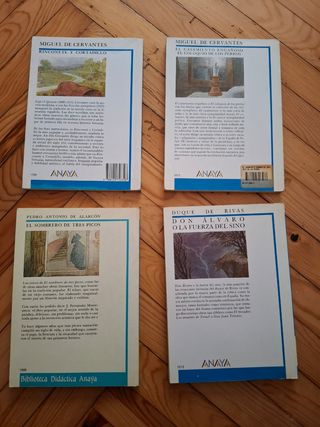 4 libros de Biblioteca didáctica Anaya