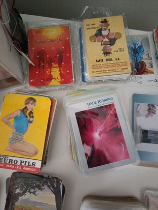 Colección de calendarios de bolsillo.
