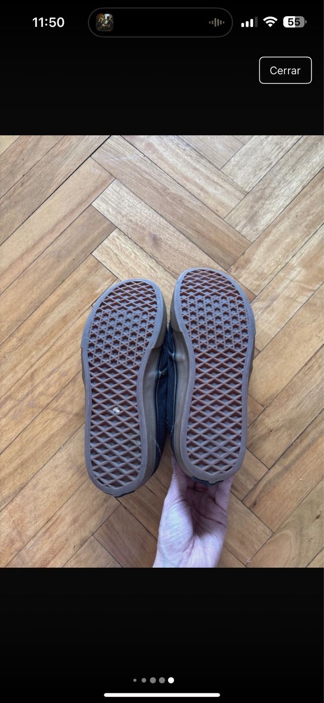 Vans bajas 37 negras