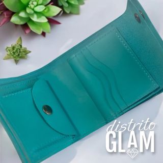 Cartera de cuero – Turquesa