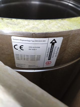 Tubo chimenea, doble pared inoxidable