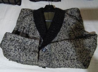 Abrigo paño cuello astracán