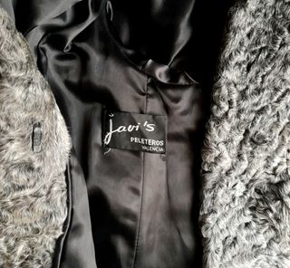 Abrigo chaquetón de astracán
