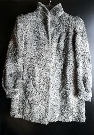Abrigo chaquetón de astracán
