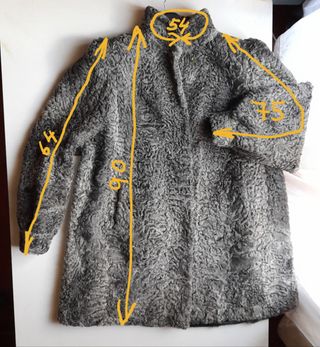 Abrigo chaquetón de astracán