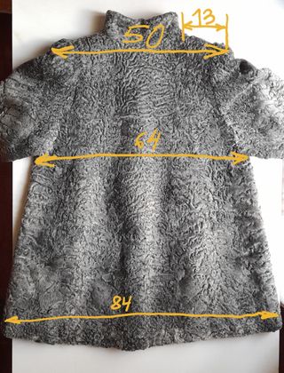 Abrigo chaquetón de astracán