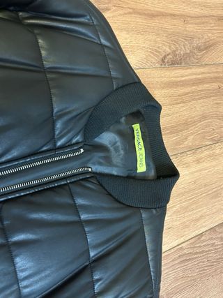 Cazadora cuero versache jeans