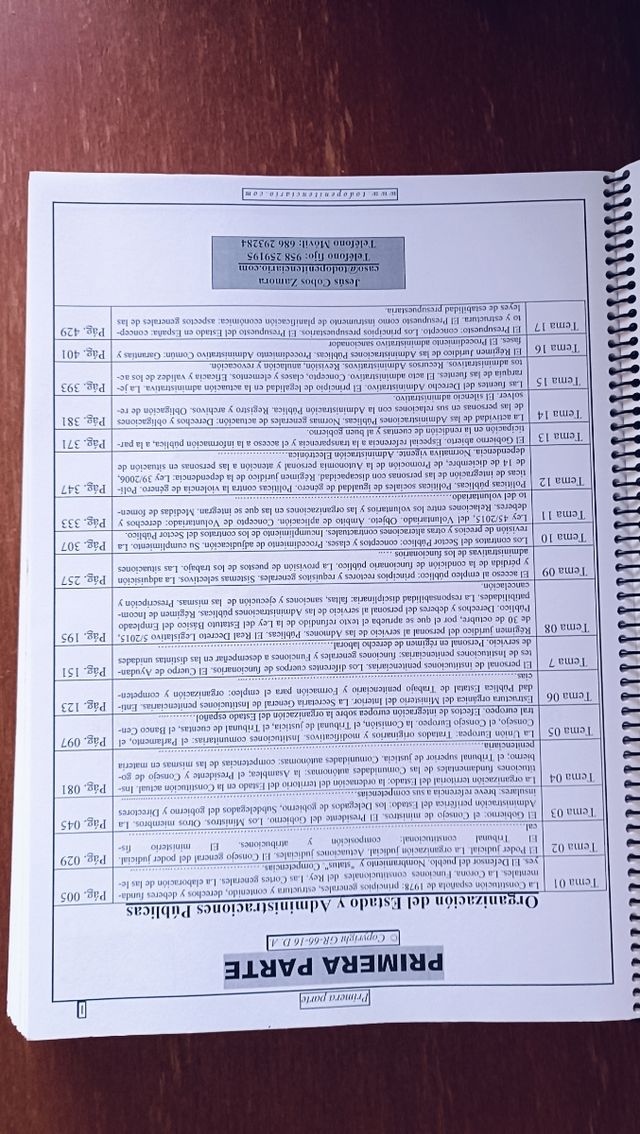 Temario oposiciones penitenciarias y derecho penal