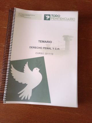 Temario oposiciones penitenciarias y derecho penal