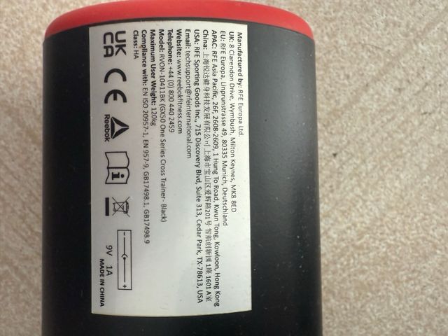 Bicicleta eliptica Reebok