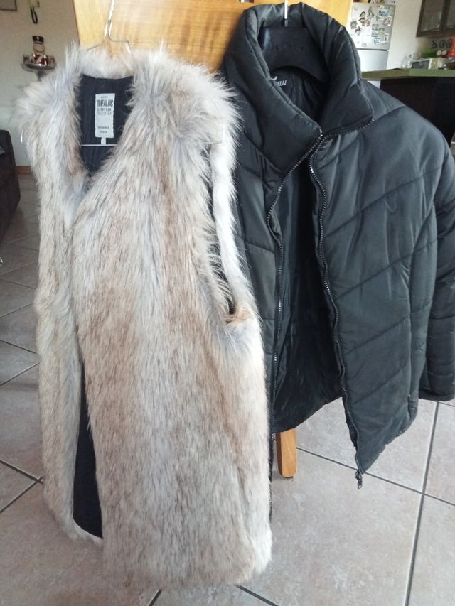  Pacchett rispaemio piumino donna  + pellicc Zara 