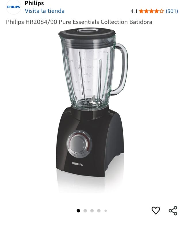 Batidora licuadora vaso cristal